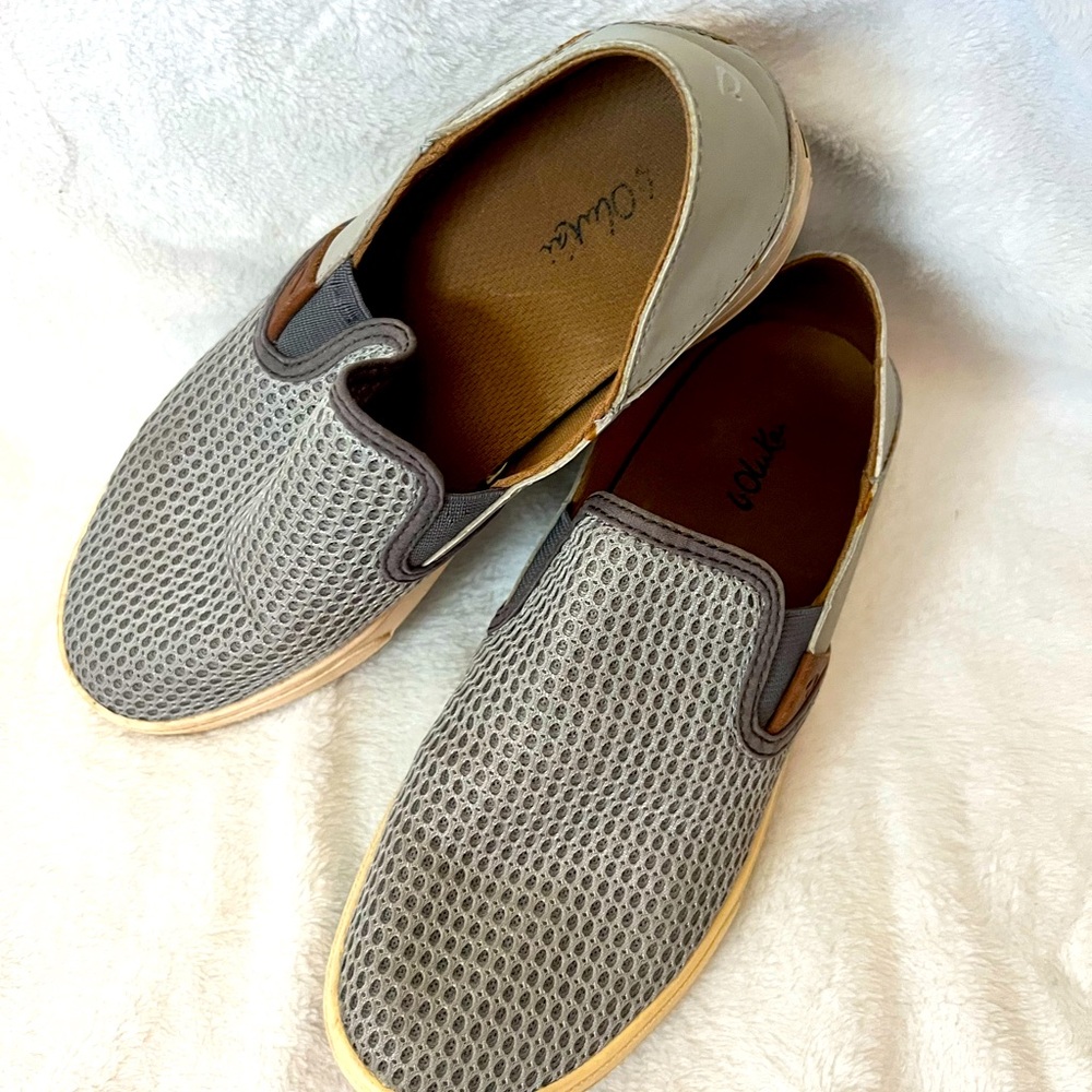 OluKai Gray Slip-On Shoes